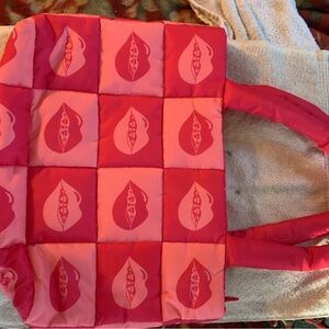 Vibrant Red and Pink Tote Bag